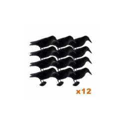 Formes De Corbeau Floquée Sur Patte X12 -Chasse Passion formes de corbeau floquee sur patte x12 1