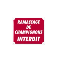Panneau Ramassage De Champignons Interdit